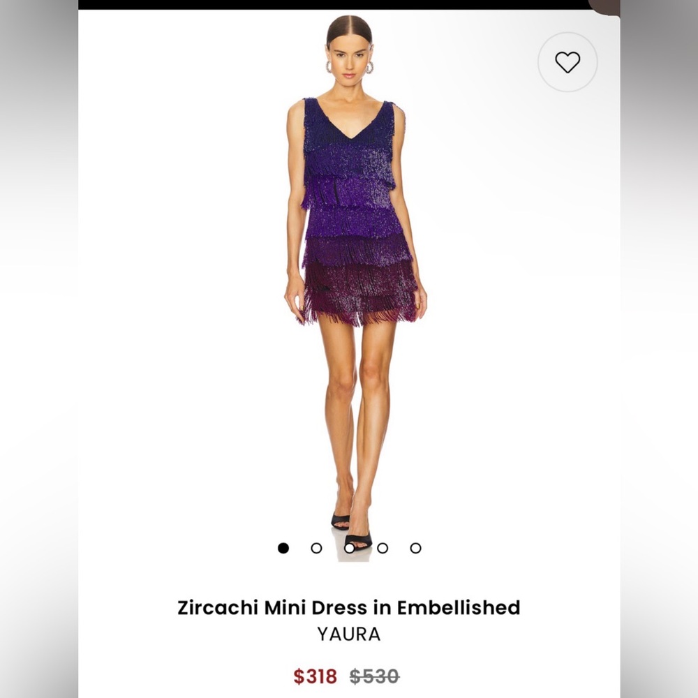 Purple Embellished Mini Dress revolve